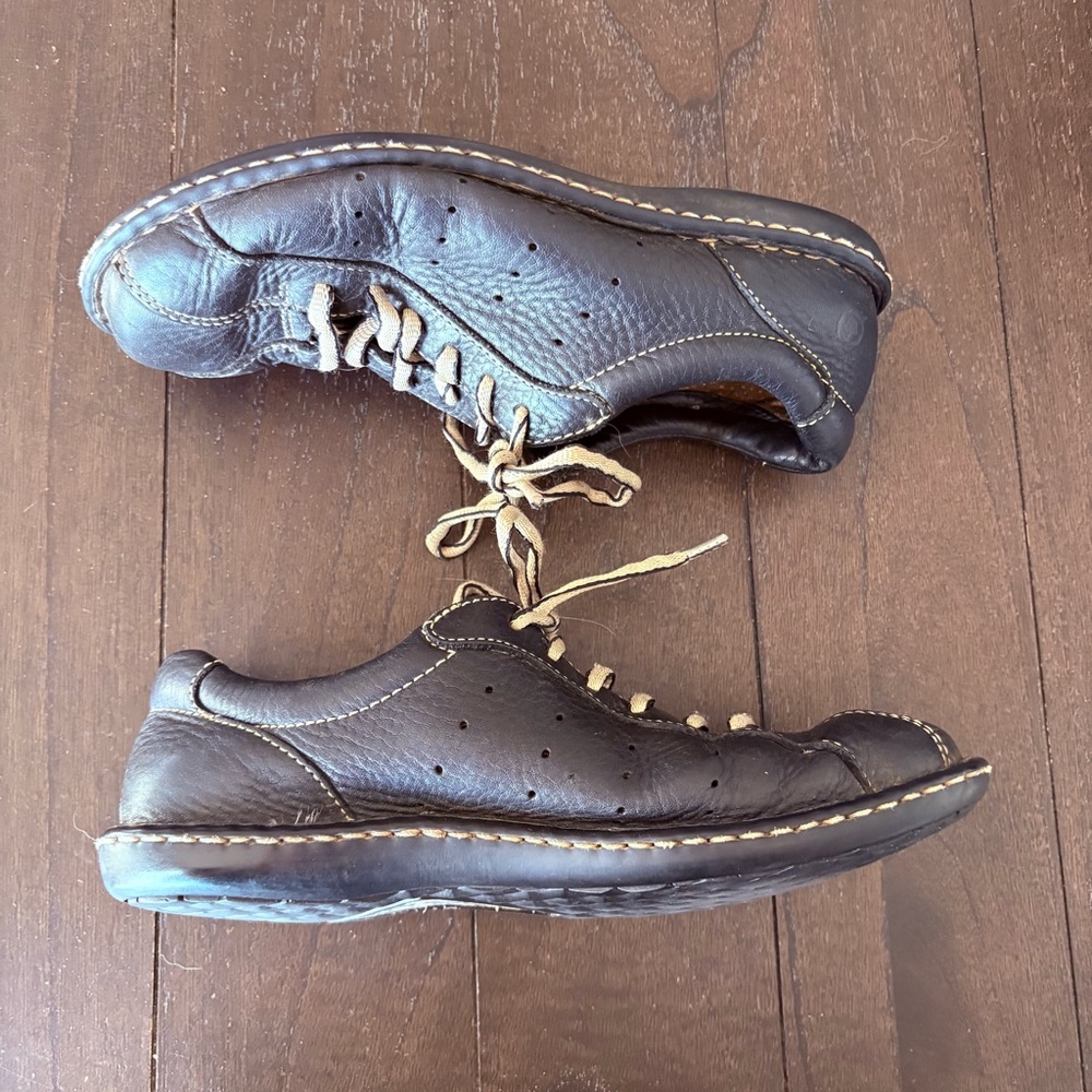 Vintage VTG Born BOC Leather Casual‎ Lace Up Shoes Size 40.5